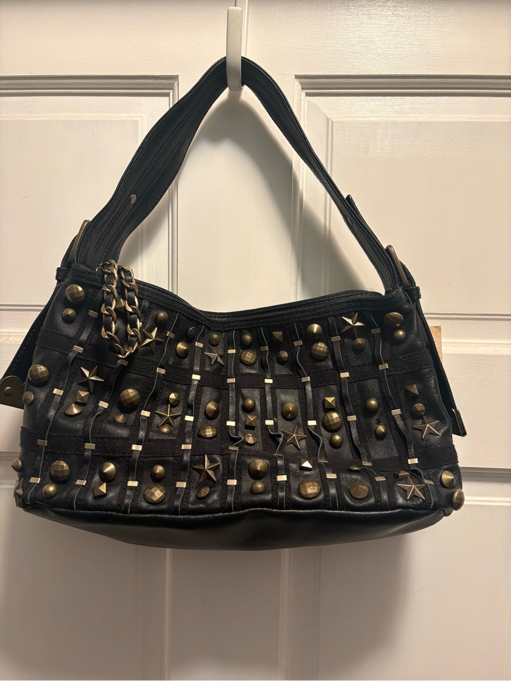NWT Vintage Betsey Johnson Lucky Star
Satchel Black Leather